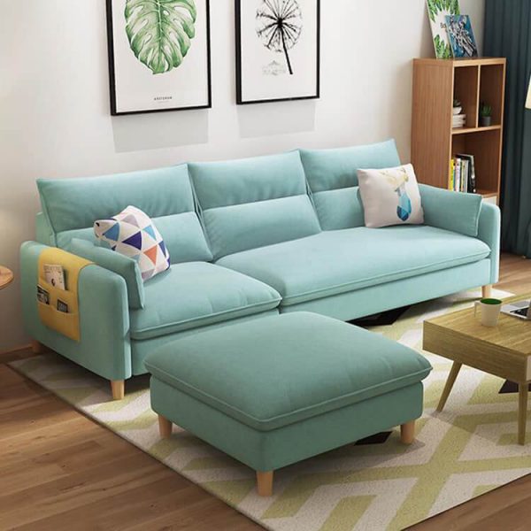 Bộ sofa đệm lệch màu xanh ngọc SFG-213