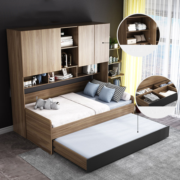 Giường ngủ ngăn kéo kèm giường tiện ích – GN036